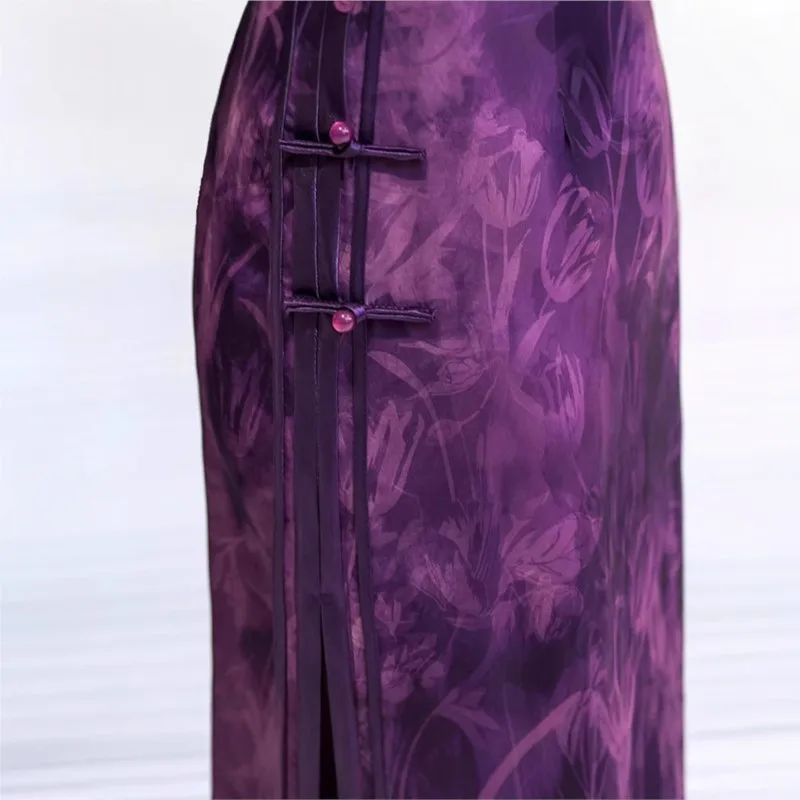 Chinesischer Wind Xi Mutter Hochzeit Cheongsam senden Testkleid