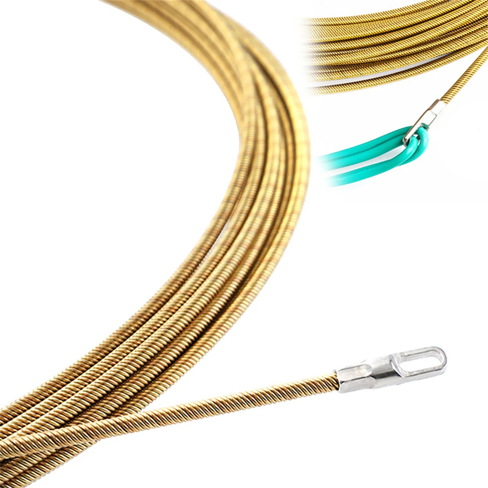 Imagem -05 - Enfiador de Cabo Elétrico 50 30 35 30 15 10 5m Ferramenta Extrator de Cabo Puxando Varas Através de Parede Conduíte Fio Fibra de Vidro Fita de Peixe