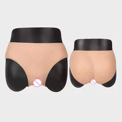 Fake Vagina Pants Hide Penis Silicone Transgender Underwear Realistic Pussy Labia Crossdressing Panties For Cosplay Shemale Gays