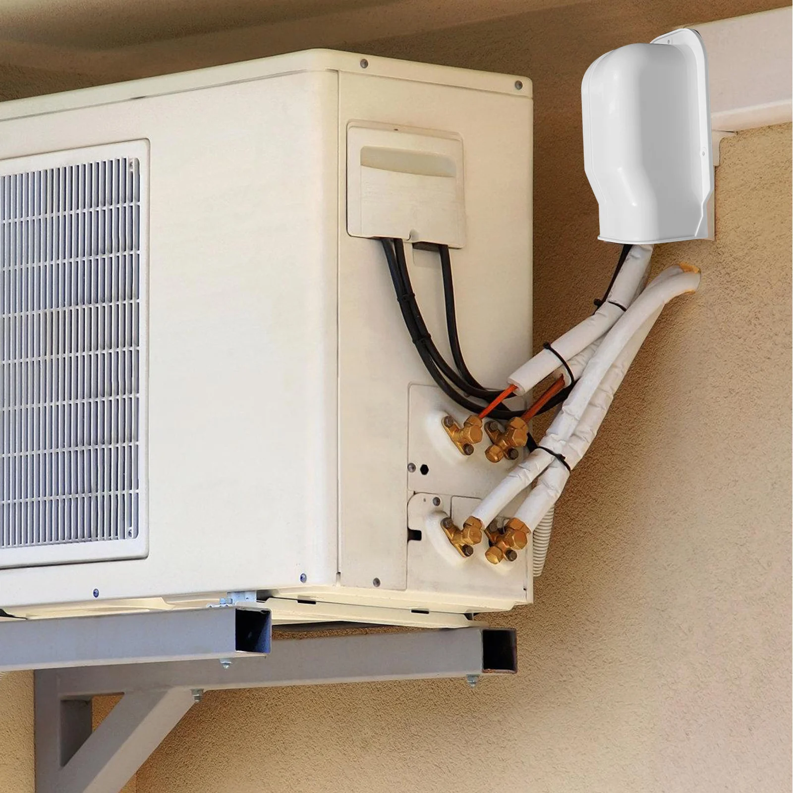 

Decorative Air Conditioner Duct Cover PVC Tubing Groove Hide for Home Office Decoration Cover Accessory