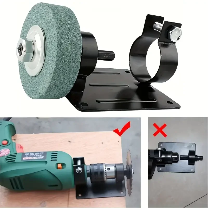 Electric Drill Modified Grinder Polisher Bracket Conversion Stand Djustable Angle with Feature for Polishing and Grinding