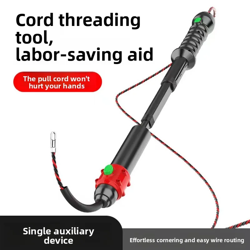 Electrician Conduit Auxiliary Threader Wire‑guiding Installation Hand Working