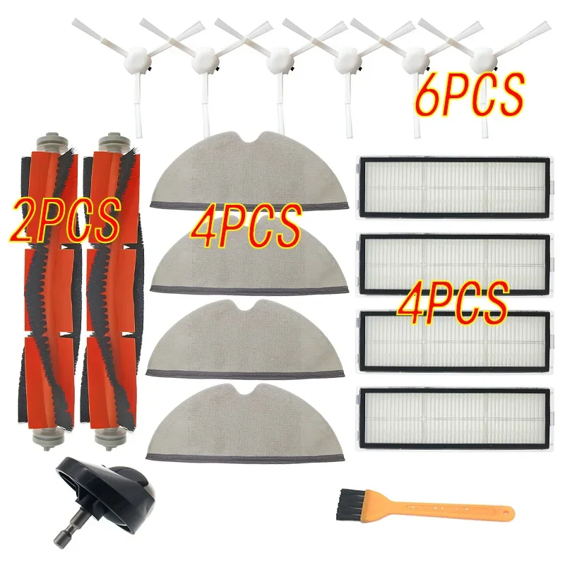 Тканевая тряпка для швабры, резервуар для воды, HEPA-фильтр, щетка для робота-пылесоса Xiaomi Mijia 1C STYTJ01ZHM Mi SKV4093GL, аксессуары, запасные части