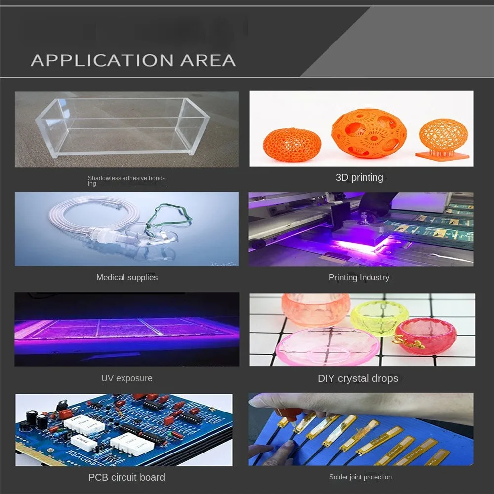 1000W 500W Sneldrogende UV Ultraviolette Uithardingslamp 365nm 395nm 405nm Lijm Hars Groene Olie Soldeer PCB board Coating LCD Scherm Verf