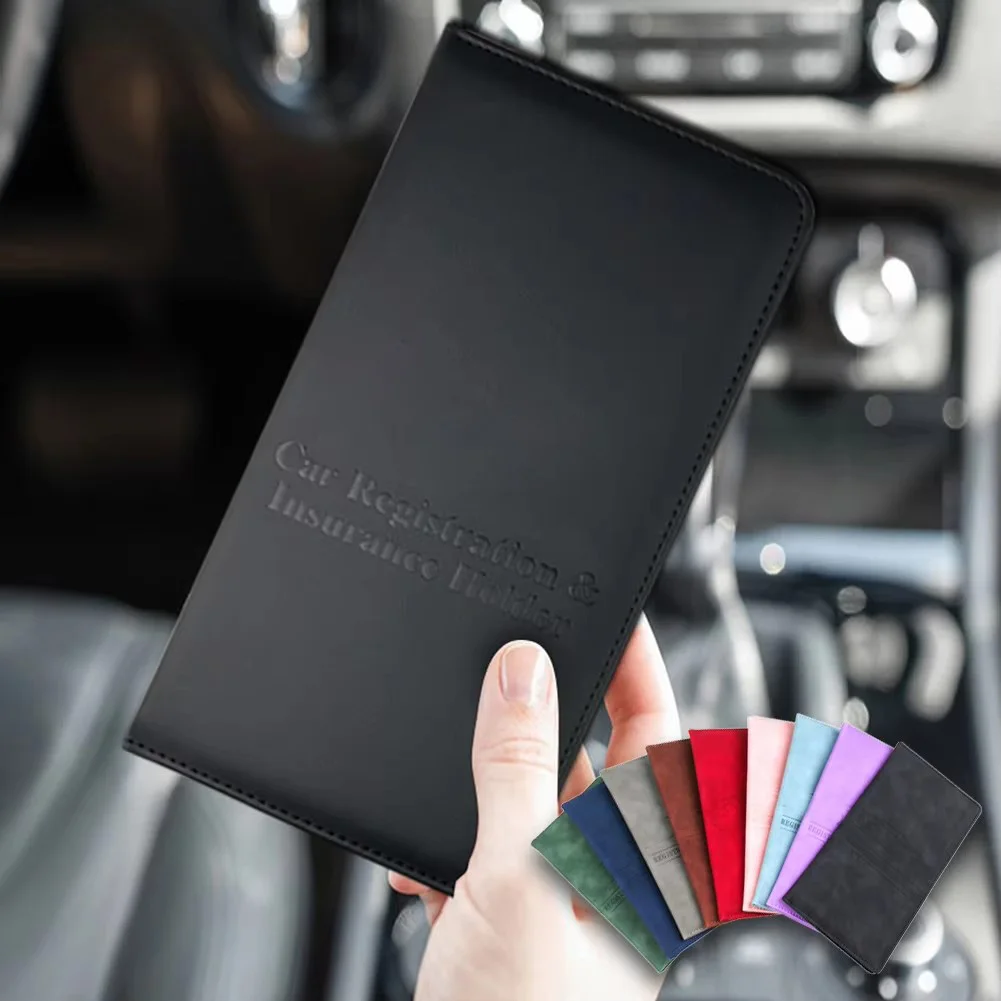

Folder Wallet Unisex Leather Ultra-thin Driver License Holder Driving License Case ID Bag Cover Car Driving Documents