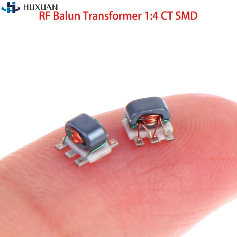 2Pcs TC4-1T SMD RF Signal BalunTransformer 50Ω 0.5-300MHz 1:4 CT Flux Coupled Balanced To Unbalanced Balance Transformer