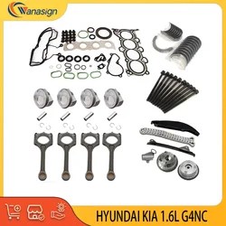 Engine Overhaul Rebuild Kit Crankshaft Timing Rods Kit For Hyundai Kia 2.0L GAS 2.0 L G4NC 2009-2022