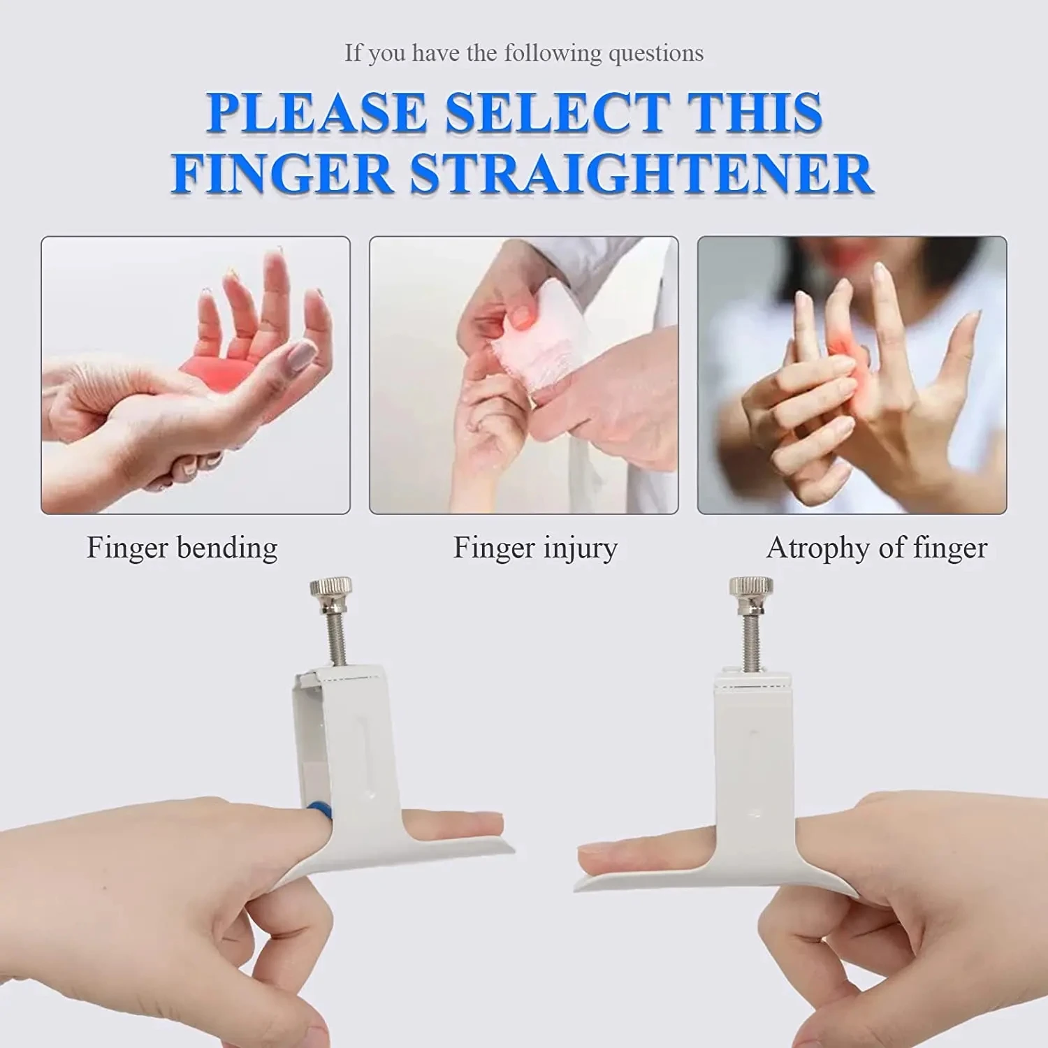 Finger Straightener Splint Joint Support Brace Medical Finger Rehabilitation Machine Hand Arthritis Injury Holder Finger Fixer