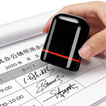 ชื่อแสตมป์ลายเซ็นที่เขียนด้วยลายมือซีลแกะสลักที่กำหนดเองซีลส่วนตัว Seal อัตโนมัติกดประเภท