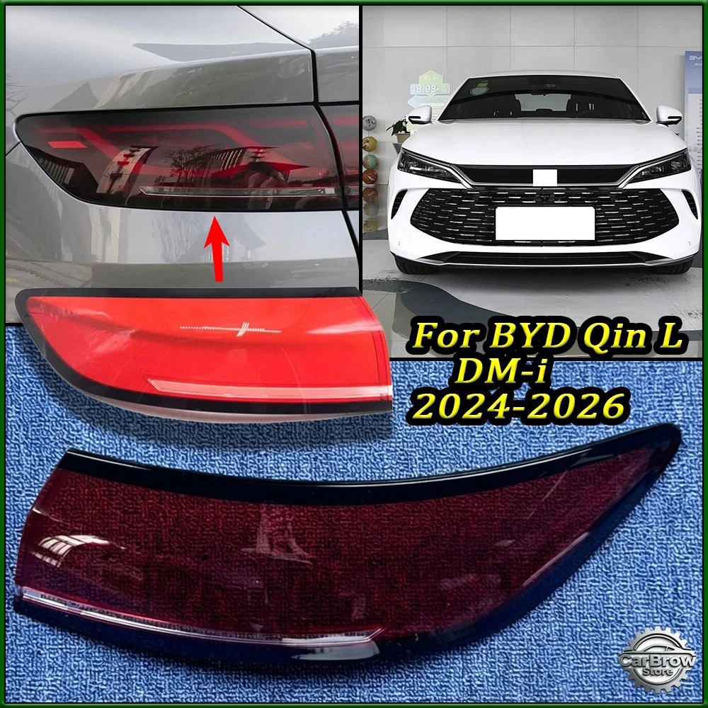 

Rear Signal Parking Light Shell Plexiglass For BYD Qin L DM-i 2024 2025 2026 Car Accessories Taillight Tail Lamp Cover