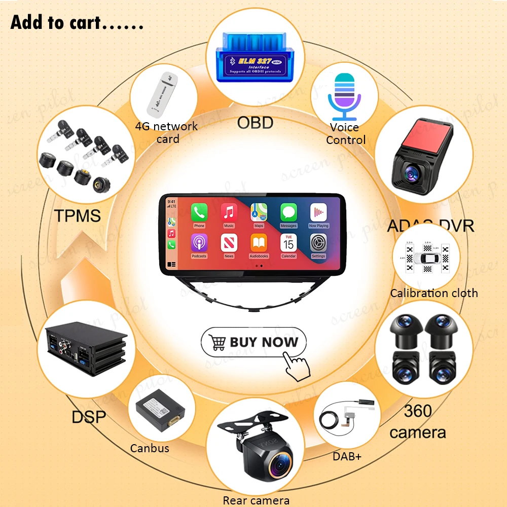 Radio mobil multimedia Android - Android Auto Head Unit 12.3 Inch ulasan dan harga