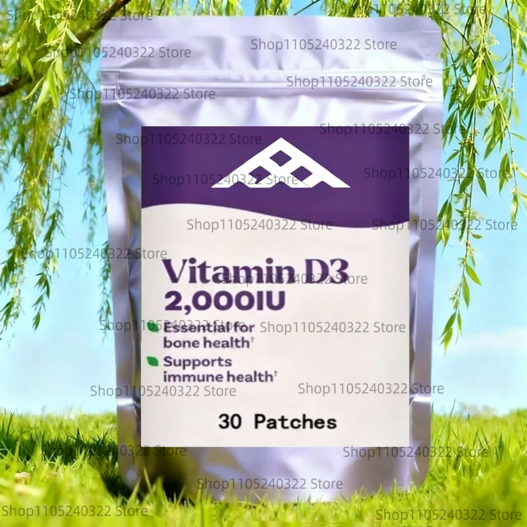 30 Patches Vitamin D3 Transdermal Patches 5,000 Iu High Strength