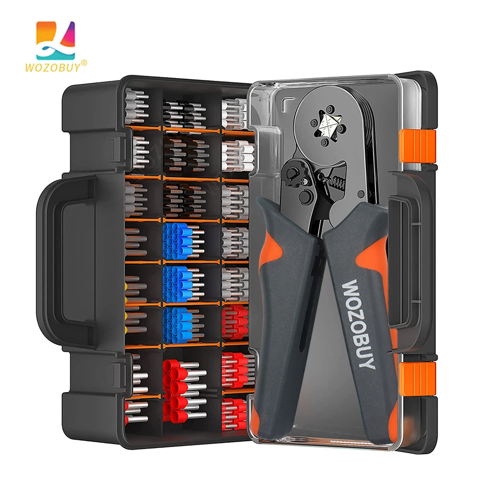Tubular Terminal Crimping Tools Mini Electrical Pliers 6-6 0.25-6mm² Suitable for household electrical , automobile maintenance