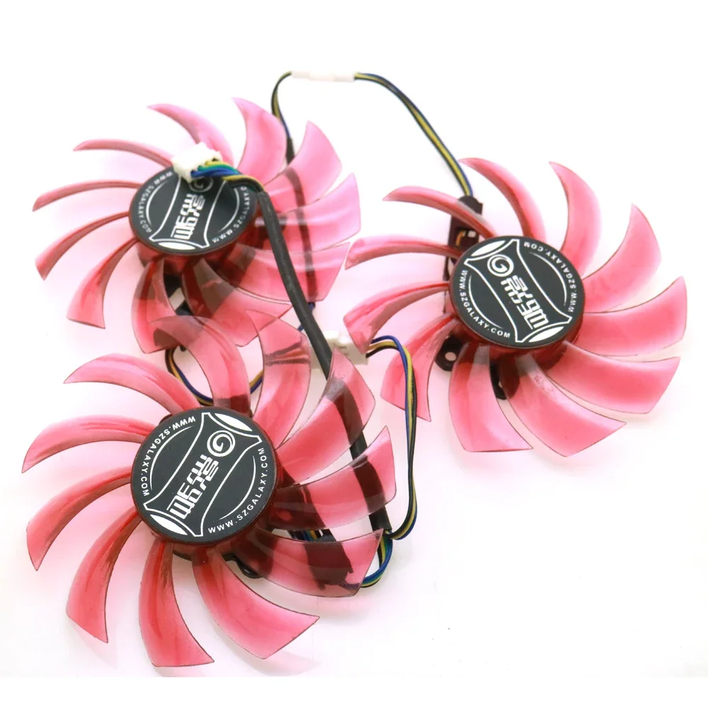 3pcs/Lot 12V VGA Fan For GALAXY GTX960 GTX970 GTX980 Gamer Graphics Card Cooling Fan 4Wire 4Pin