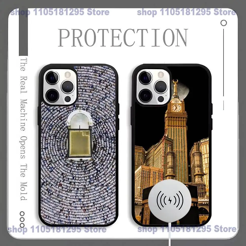 

holy mosque mecca Phone Case For iPhone 17,16,15,14,13,12,11,Pro,Max,Plus,Mini,SE4,E Magnetic Magsafe Wireless Charging