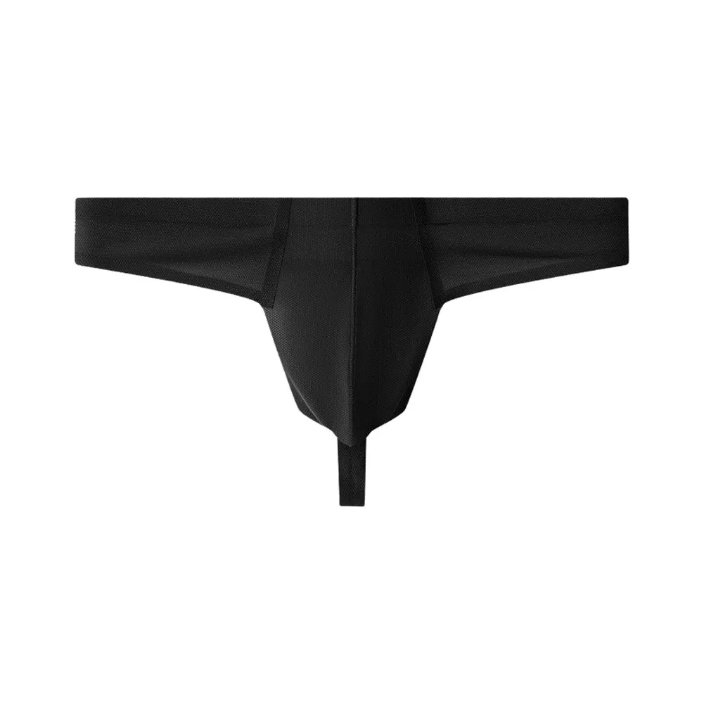 Mens U-Convex Pouch Underpants Ice Silk Traceless Underwear Breathable G-strings Thin Soft Mesh Breath Quick Dry Panties