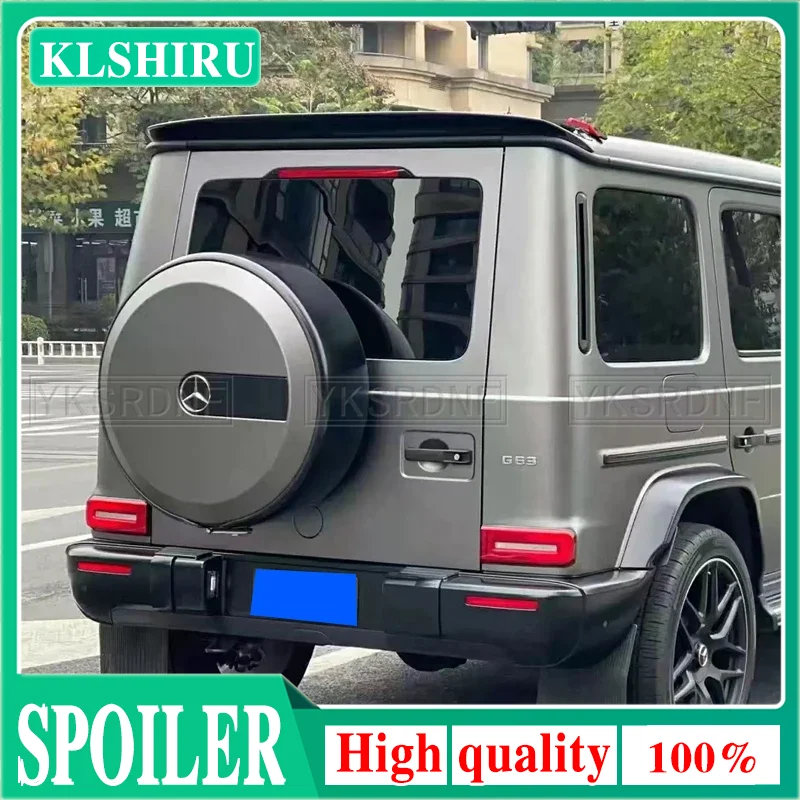 

For Mercedes Benz G W464 G350 G500 G550 G53 G63 18-23 Car Styling New Style Real Carbon Fiber Roof Rear Spoiler Top Tail Wing