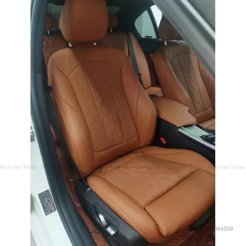 For M4 Popular 4 Series Upgraded to M3-style Napa Leather Seat Cover Modified E90 91 92 93 21 30 36 46 F30 31 34 35 G20 G21