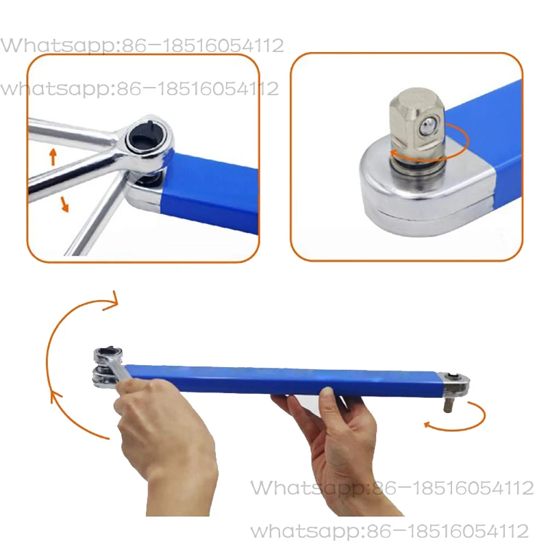Multifunctional Extended Torque Wrench Car Repair Hand Tool Set Ratchet Tool Bicycle Garage Car Wrench Professional Tool