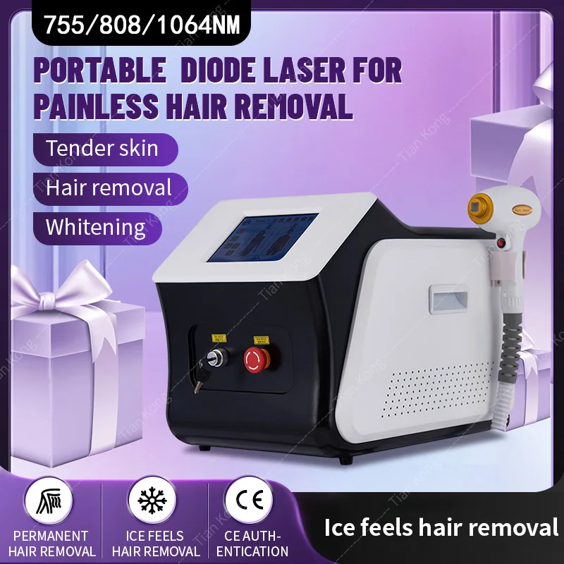 2024 Newest 2000W 808nm diode l-aser 3 Wavelength 755 808 1064nm Hair Removal Machine Cooling Head Painless Epilator Face Body