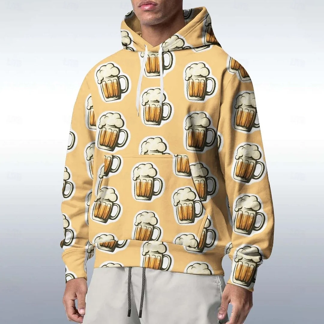 Beer Festival Beer Graphic Hoodie Summer Fashion Sports Pure Cotton Men's T-Shirt Children's Clothing Tee Y2k Woman