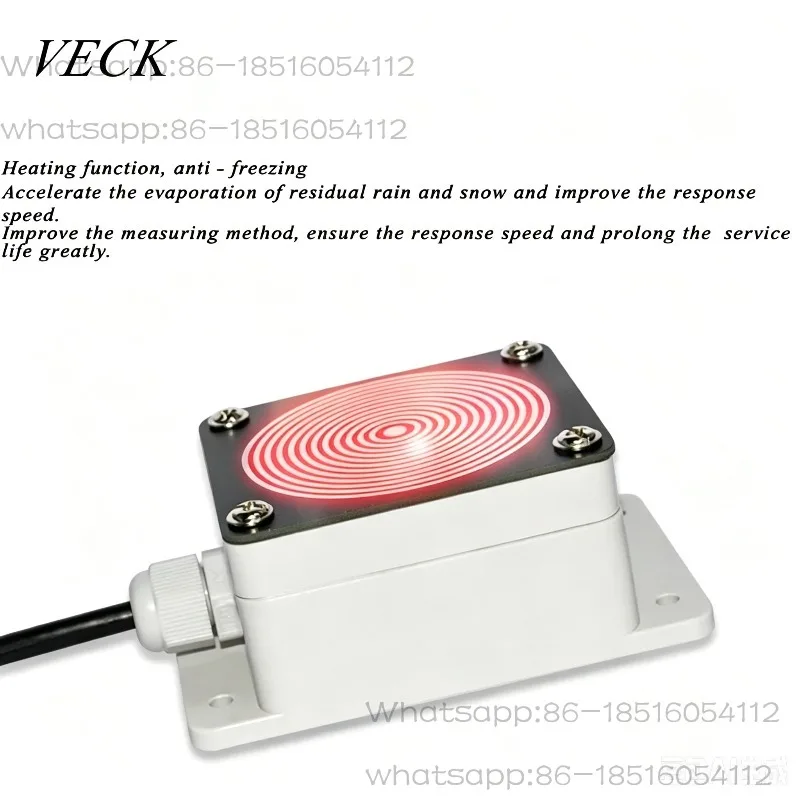 485 Rain and Snow Sensor Rain Water Drop Rain Sensor Transmitter Automatic Heating Anti-freezing Dew Switch Wind 12V/24V