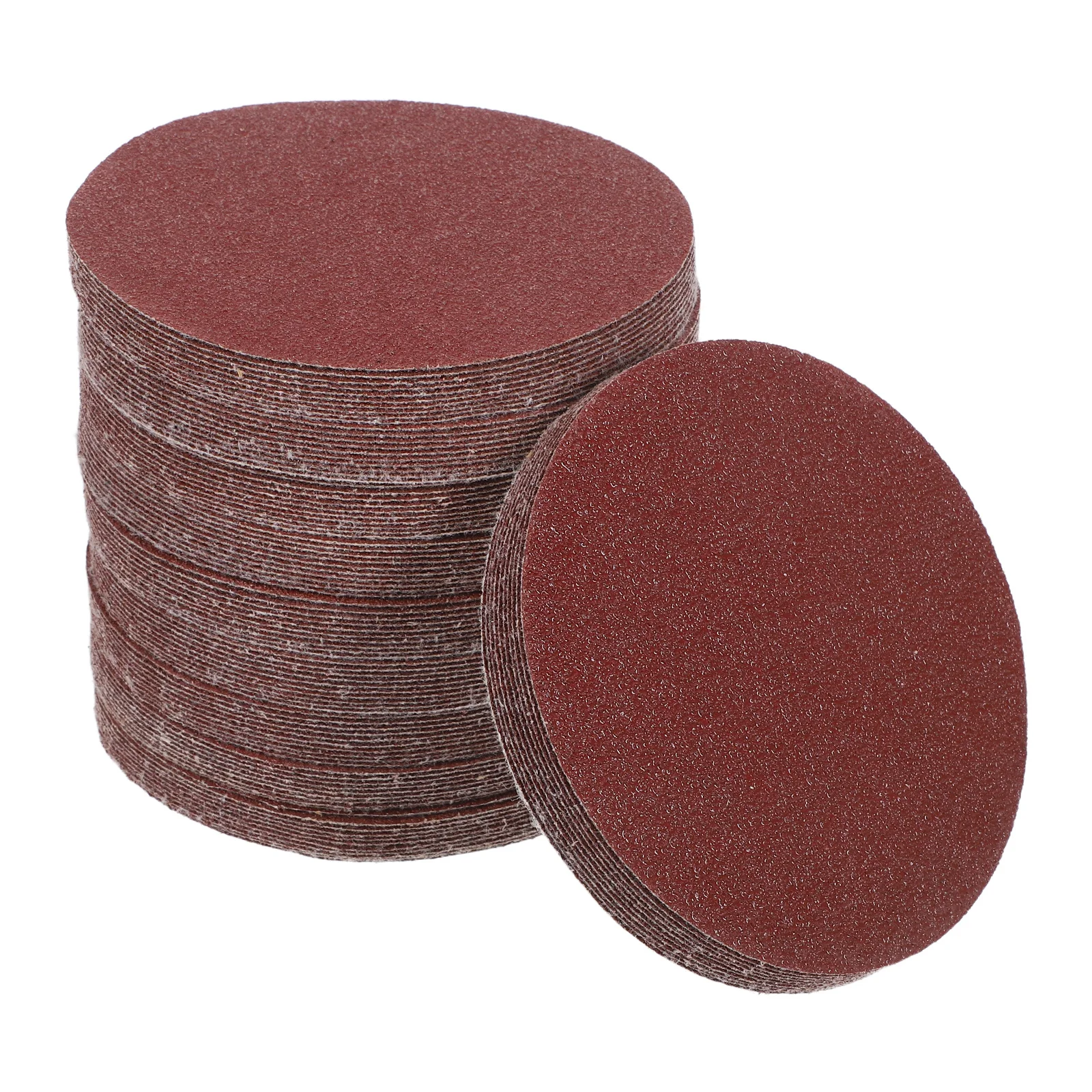 

100Pcs 5-Inch Sandpaper Discs Circular Sander Pads 40 Grits Round Abrasive Polishing Furniture Automotive DIY Projects