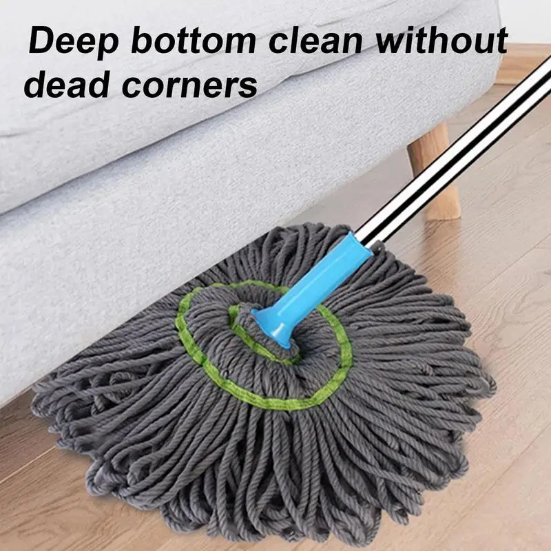 Fine Fiber Floor Mop 360-Degree Rotatable Self Wringings Twist Mop Adjustable Cleaning Brush Dehydrated Mop Home Cleaning Tools