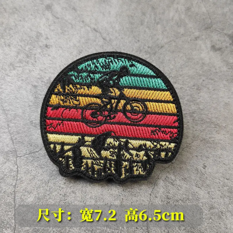 Parche bordado con gancho al aire libre – Ciclismo senderismo - imagen 3
