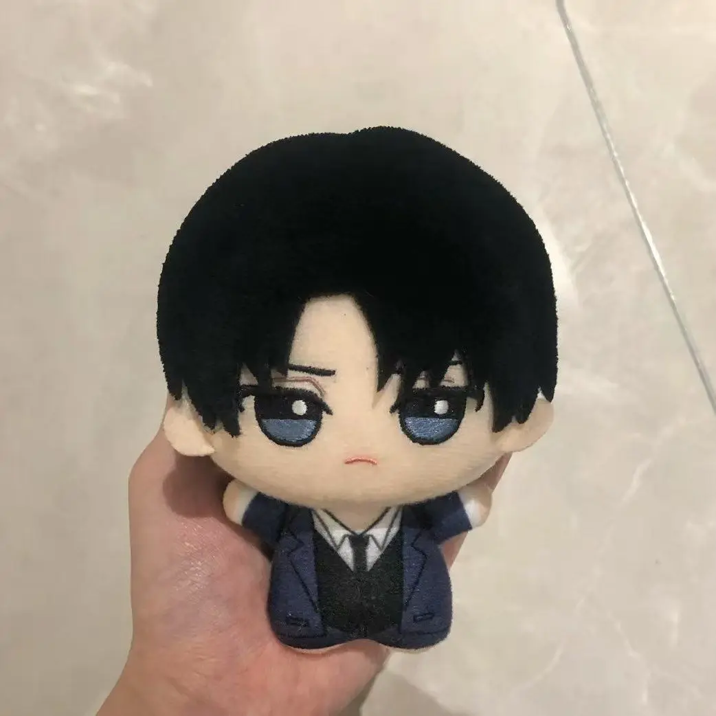 10cm Cotton Doll Pendants COS Anime Attack On Titan Eren Levi Mikasa Cartoon Printed Starfish Nunu Dolls For Girls Adults Gifts