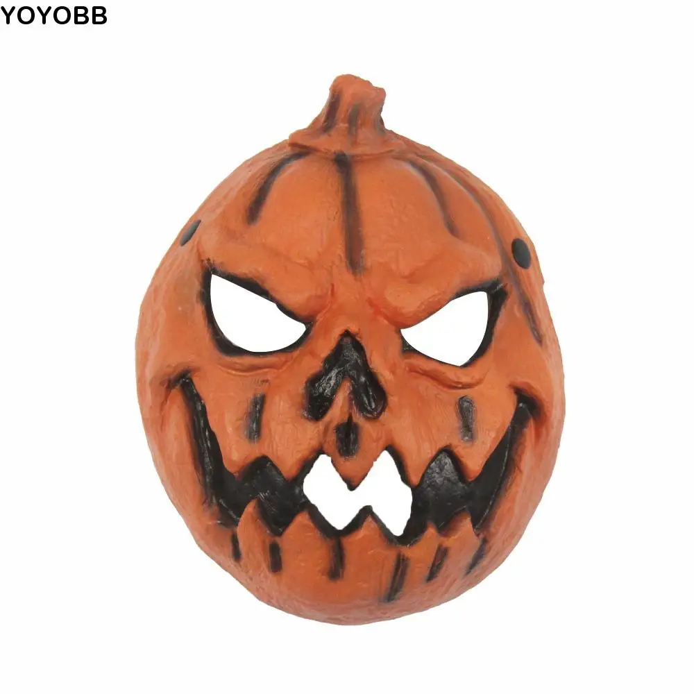 

3D Pumpkin Halloween Mask Realistic Creativity Halloween Cosplay Mask Funny Elastic Strapy Masquerade Party Mask Male Female