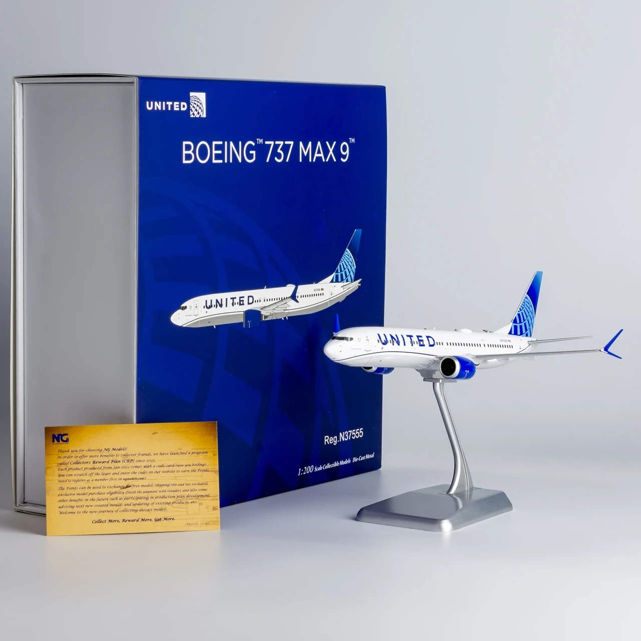 94001 Alloy Collectible Plane Gift NG Model 1:200 United Airlines 