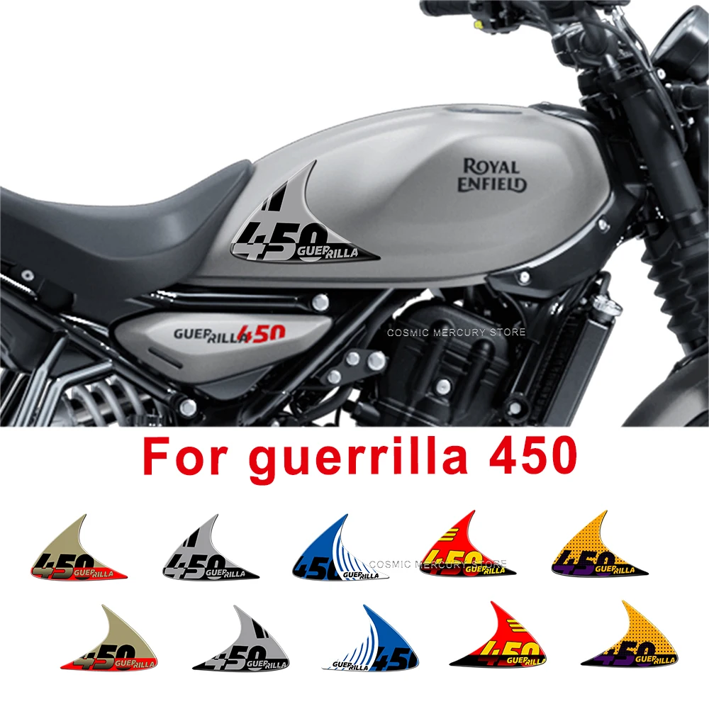 

Motorcycle Accessories Waterproof Sticker Tank Pad Sticker Kit 3D Resin Protective Sticker Side stickers For guerrilla 450