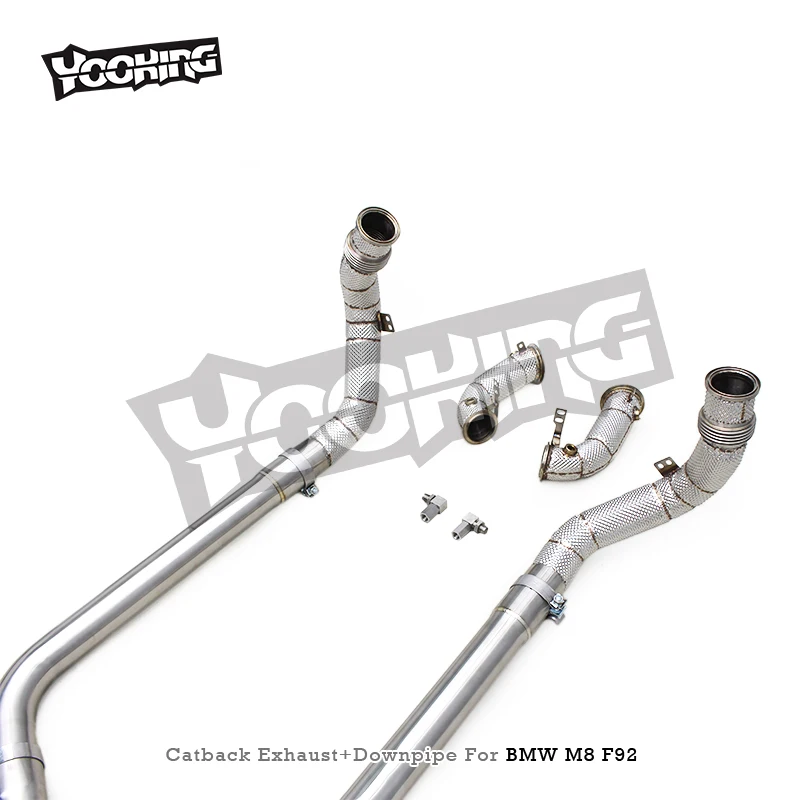 ODM Full Exhaust System for BMW M8 F91/F92/F93 4.4TT 2019-2023 Straight-through Downpipe Valved Catback Muffler With MP Tips