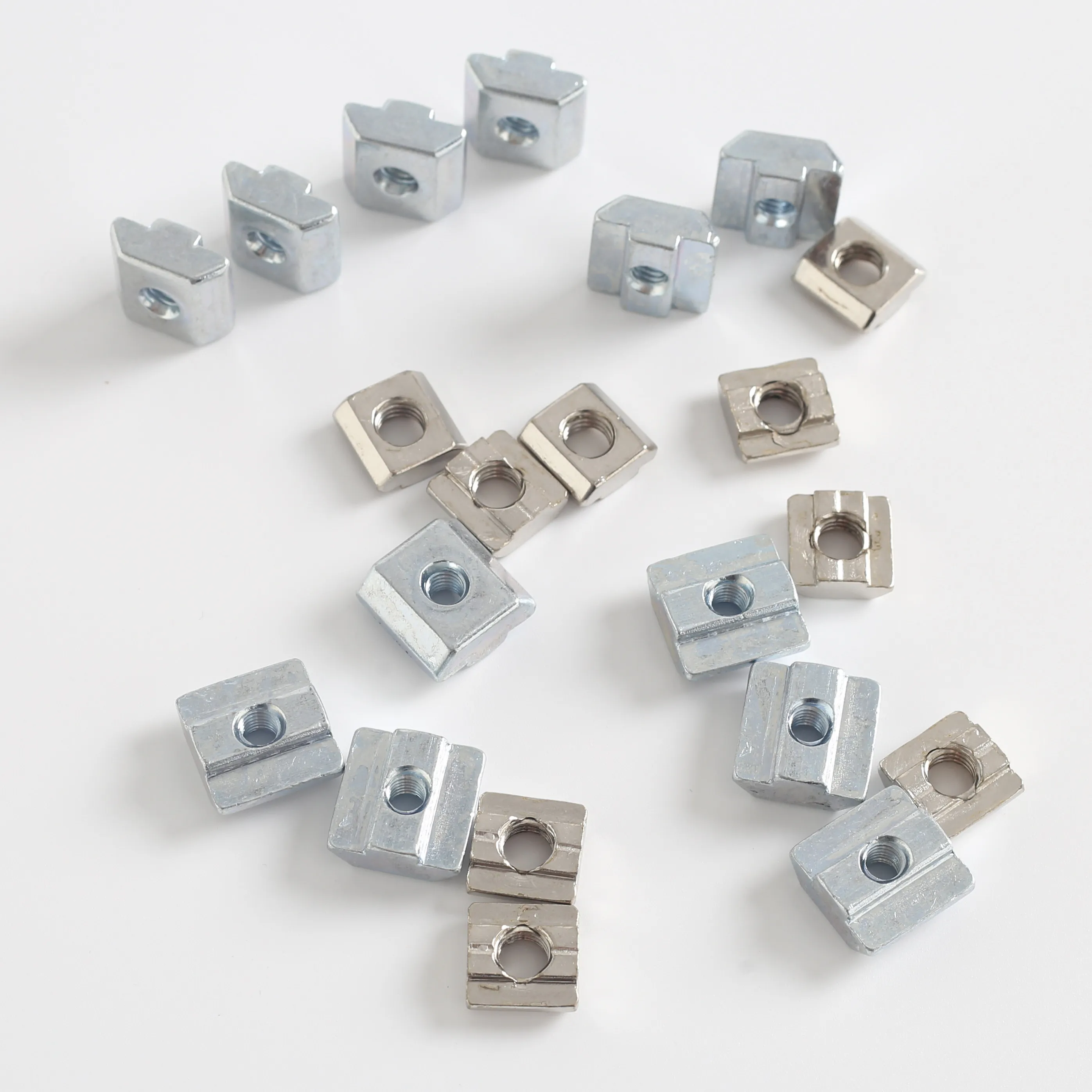 10Pcs T Block Square Nut M3 M4 M5 M6 M8 M10 T-Track Sliding Hammer Nut for fastener 2020 3030 4040 4545 aluminum profile