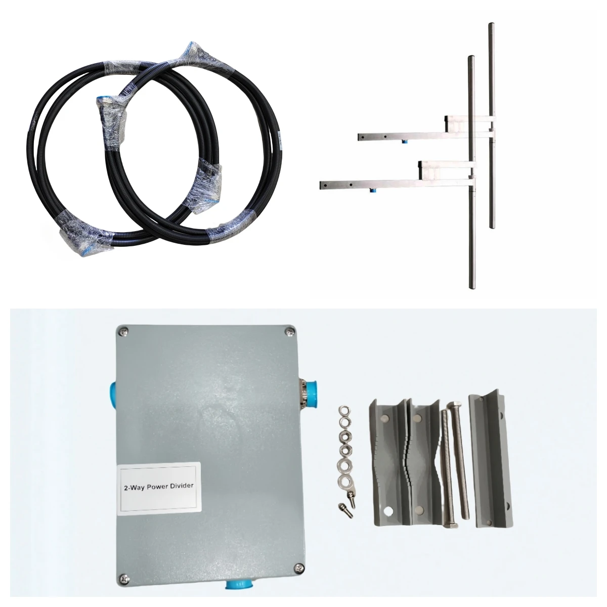 

YXHT 2-bay FM Dipole Antenna ( 2 Pcs of 1-bay Antenna + 2-way Power Divider + Connected Wires )