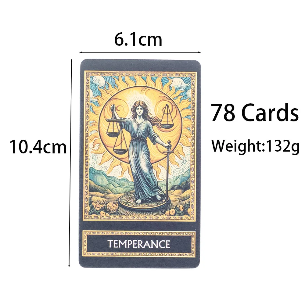 Talia kart Van Gogh Tarot 78 10,4 * 6,1 cm Ilustracja Wróżenie Mądrość Wyrocznia Karty Tarota Gry planszowe