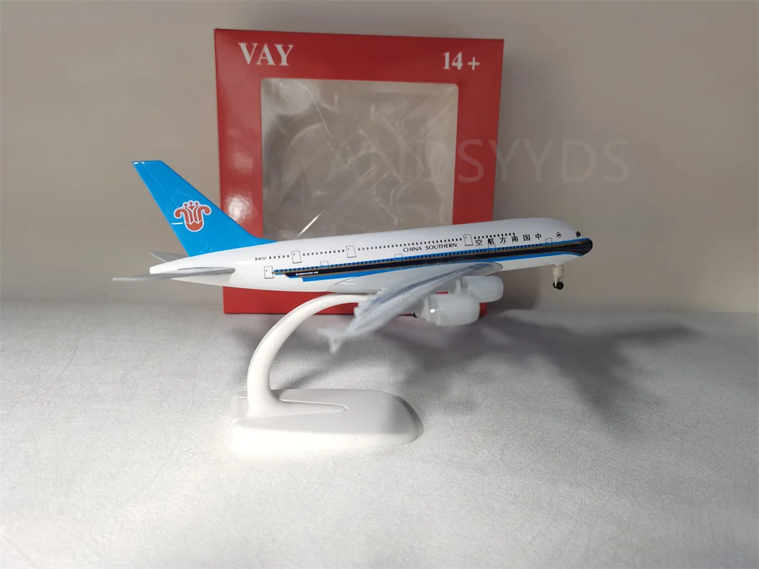 Model Airplane 20cm A380 China Southern Airlines Airbus 380 Airways Airlines Metal Alloy Plane Model Diecast Aircraft & Landing