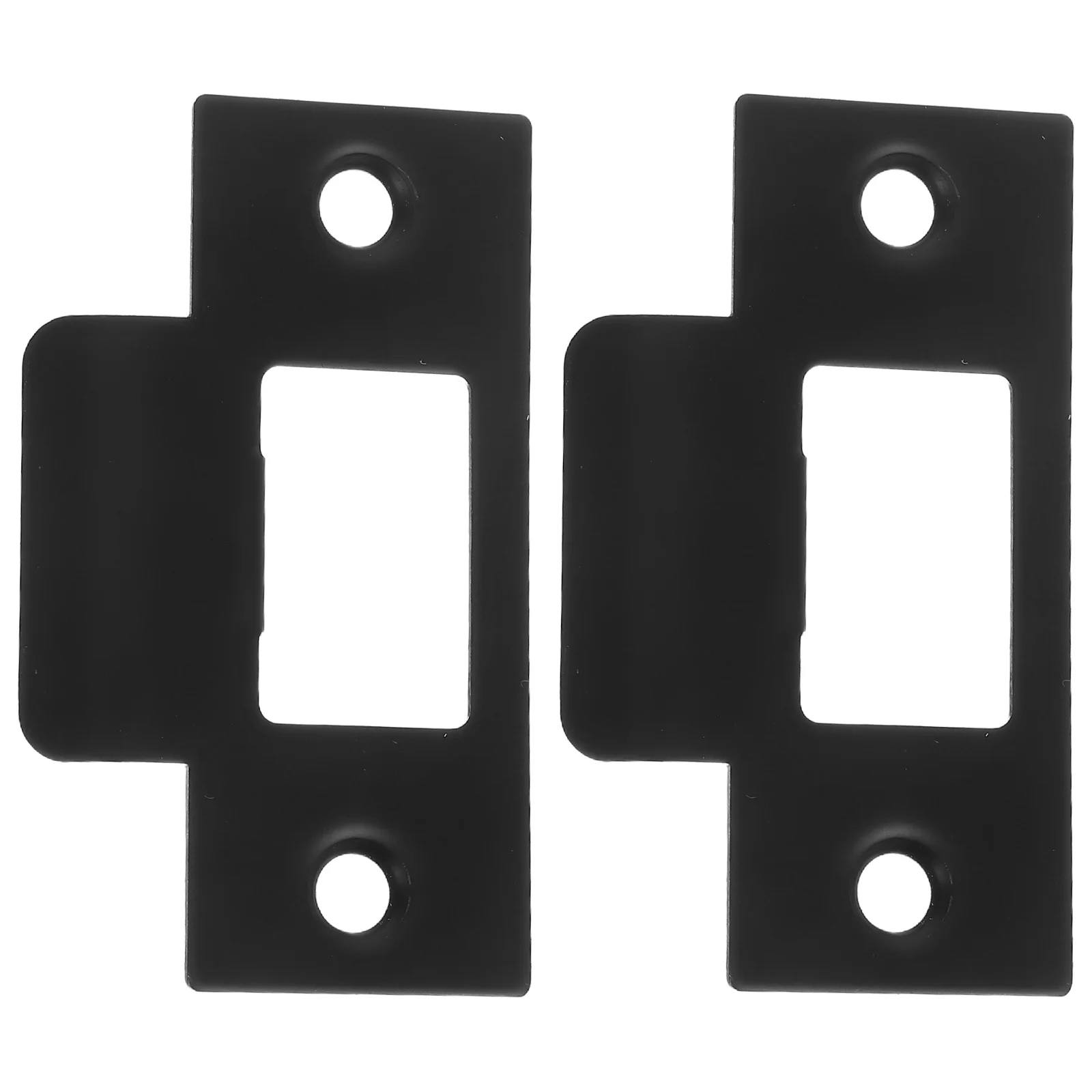 Kit de refuerzo de cerradura de puerta de acero inoxidable, placa de sujeción en forma de T para puertas interiores, dormitorio, baño, estudio, protector de pestillo de puerta, 4 Uds.