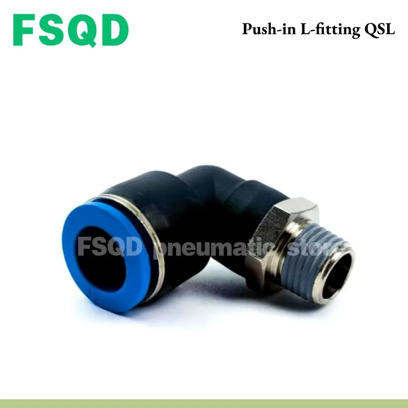 Connector QSL-3/8-6 QSL-3/8-8 QSL-3/8-10 QSL-3/8-12 QSL-3/8-16 QSLV4-3/8-8 QSL-M5-4 Fast plug L type quick plug threaded joint