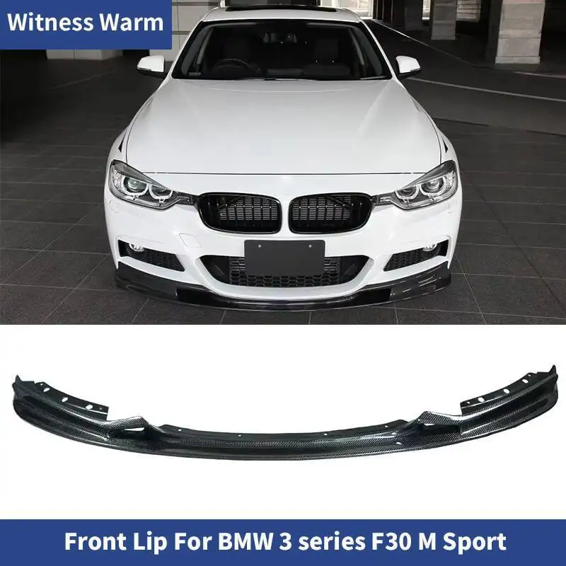 Pare-choc Avant en Fibre de Carbone pour BMW F30 Série 3 M-tech, Mathiateur de Spomicrophone, Version dehors, 2012-2018