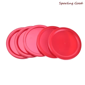 Plastik Mini Hava Hokeyi Masa Diski, çocuklar için, yüksek kaliteli, iç mekan oyunu, oyun, oyuncak, kırmızı, mavi, dayanıklı, pratik,,, sıcak, yeni, 5 adet 8 en çok satılan, hava hokeyi-no. 8