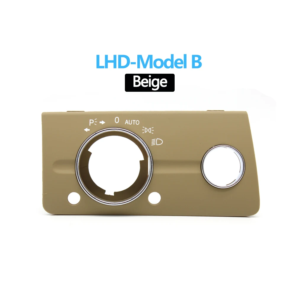 LHD RHD Front Dashboard Scheinwerfer Lampe Schalter Abdeckung Trim Ersatz Für Mercedes Benz W211 E Klasse 320 350 550 2003-2008