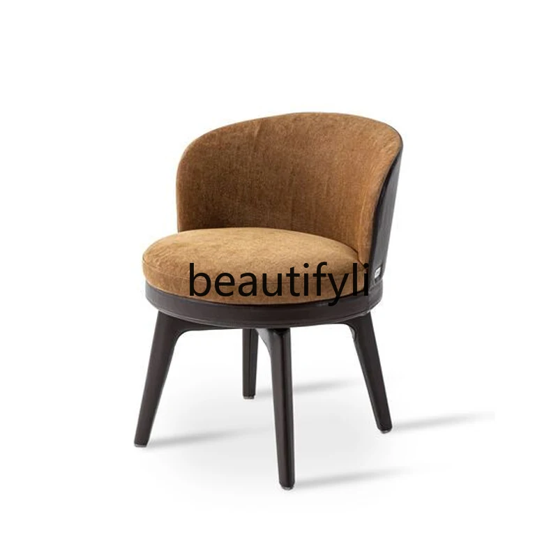 Italian minimalist dining chair light luxury minimalist high-end backrest makeup chair creative furniture