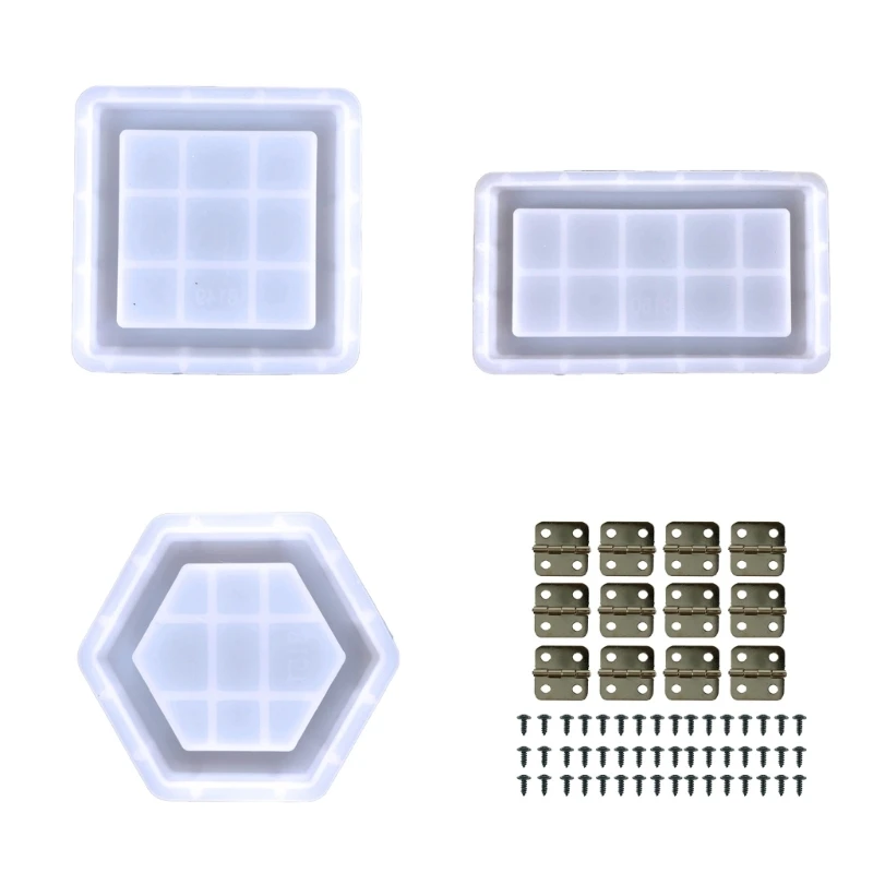 

Формы для коробок для хранения, формы для коробок из силиконовой смолы, контейнер для хранения, эпоксидная форма, силиконовая