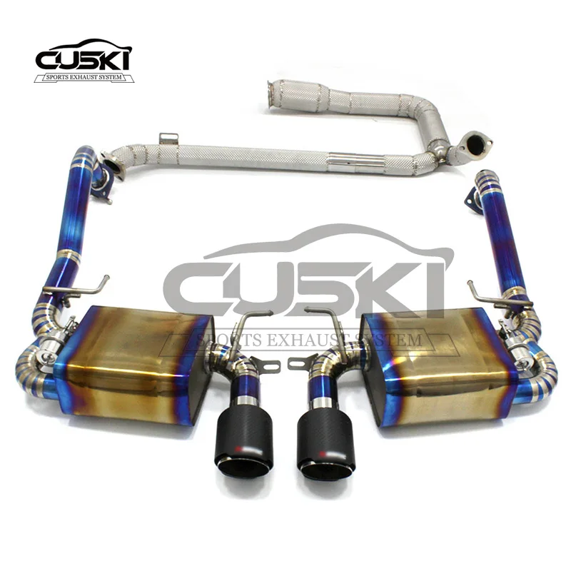 High Performance Catback Exhaust For Porsche 718 Cayman GT4 RS 4.0L 2019-2023 Quality escape Titanium alloy Pipe