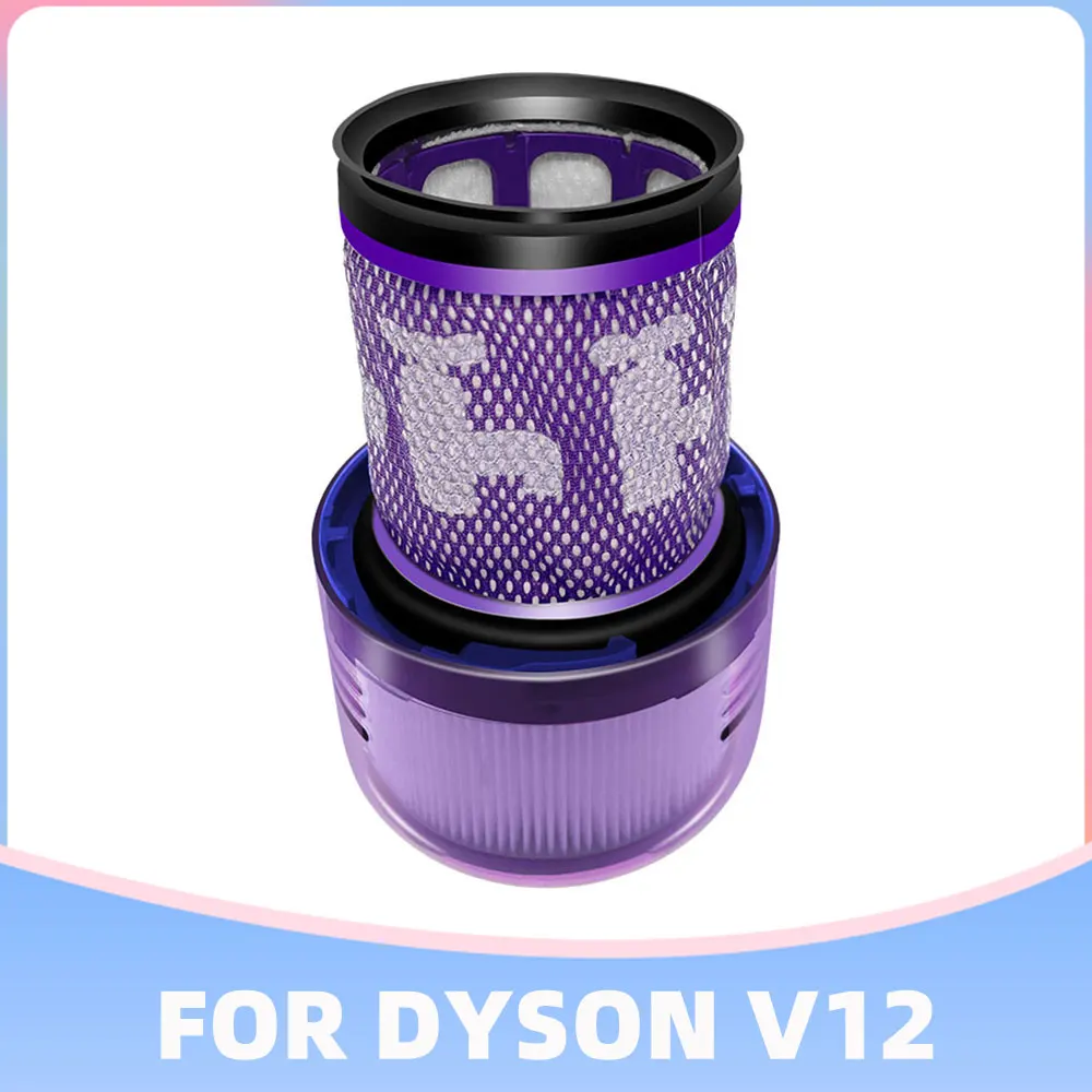 Hepa unidade de filtro peças reposição para dyson v12 detectar fino total limpo sem fio aspirador lavável kits reposição acessórios