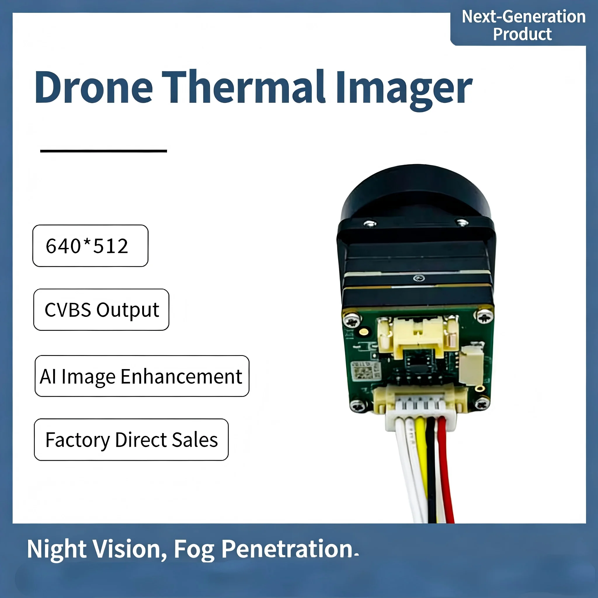 

256/384/640 Thermal Camera for FPV Drone USB/CVBS Interface FPV Traversing Machine Infrared Thermal Imaging Drone Accessories