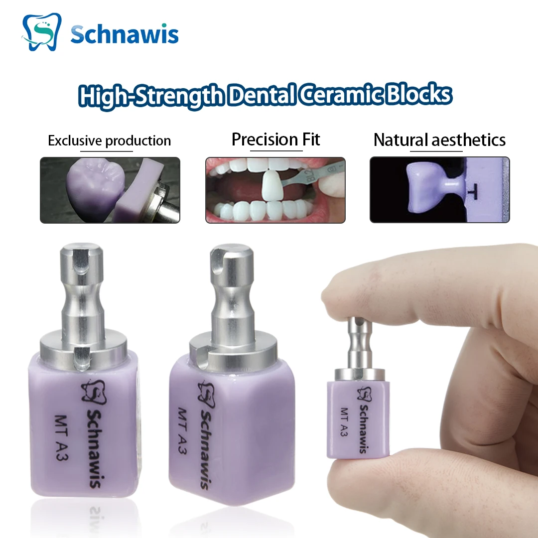 5 개/상자 치과 실험실 리튬 디실리케이트 C14 유리 세라믹 블록 CAD CAM Sirona Cerec 밀링 시스템 용 LT/HT 베니어 재료