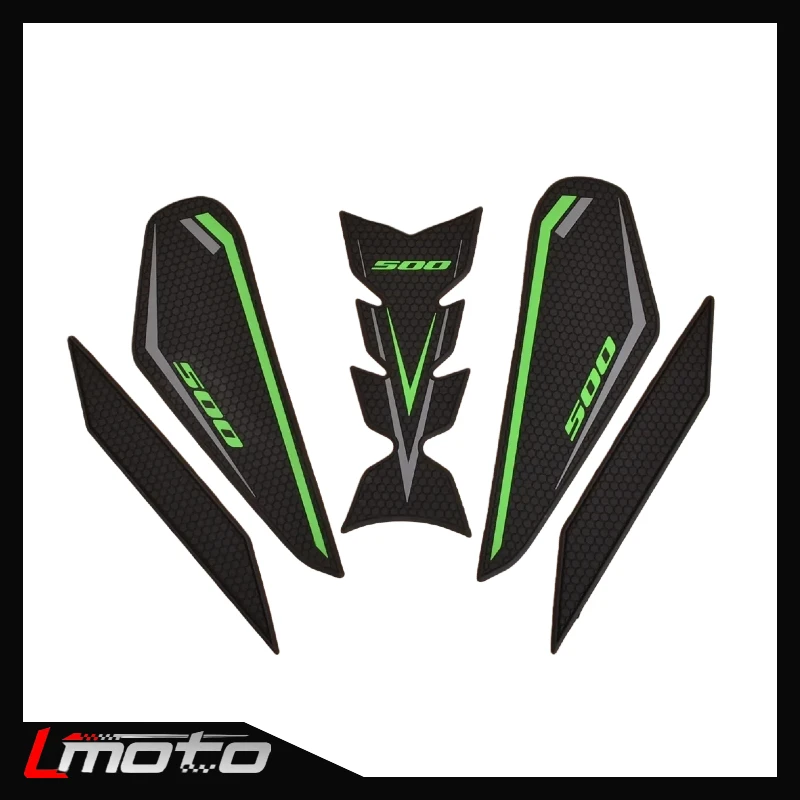 

Для Kawasaki Z500 Ninja500 бак тяговая боковая накладка газовое топливо наколенник наклейка для Ninja Z 500 SE 2024 2025 наклейки на мотоцикл